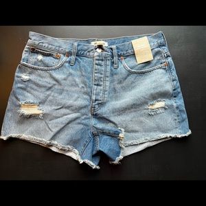 NWT Madewell Relaxed Fit Denim Shorts - Curvy